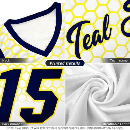 Custom Royal White Double Side Tops Breathable Training Basketball Jersey